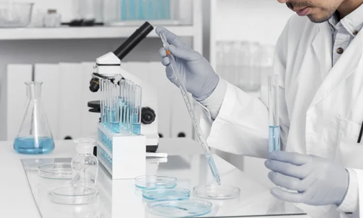 Vignette Actualité - Homme en laboratoire travaillant avec microscope