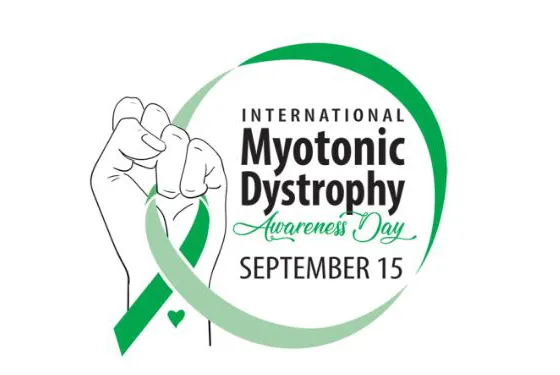 Logo de la journée mondiale sensibilisation aux dystrophies myotoniques